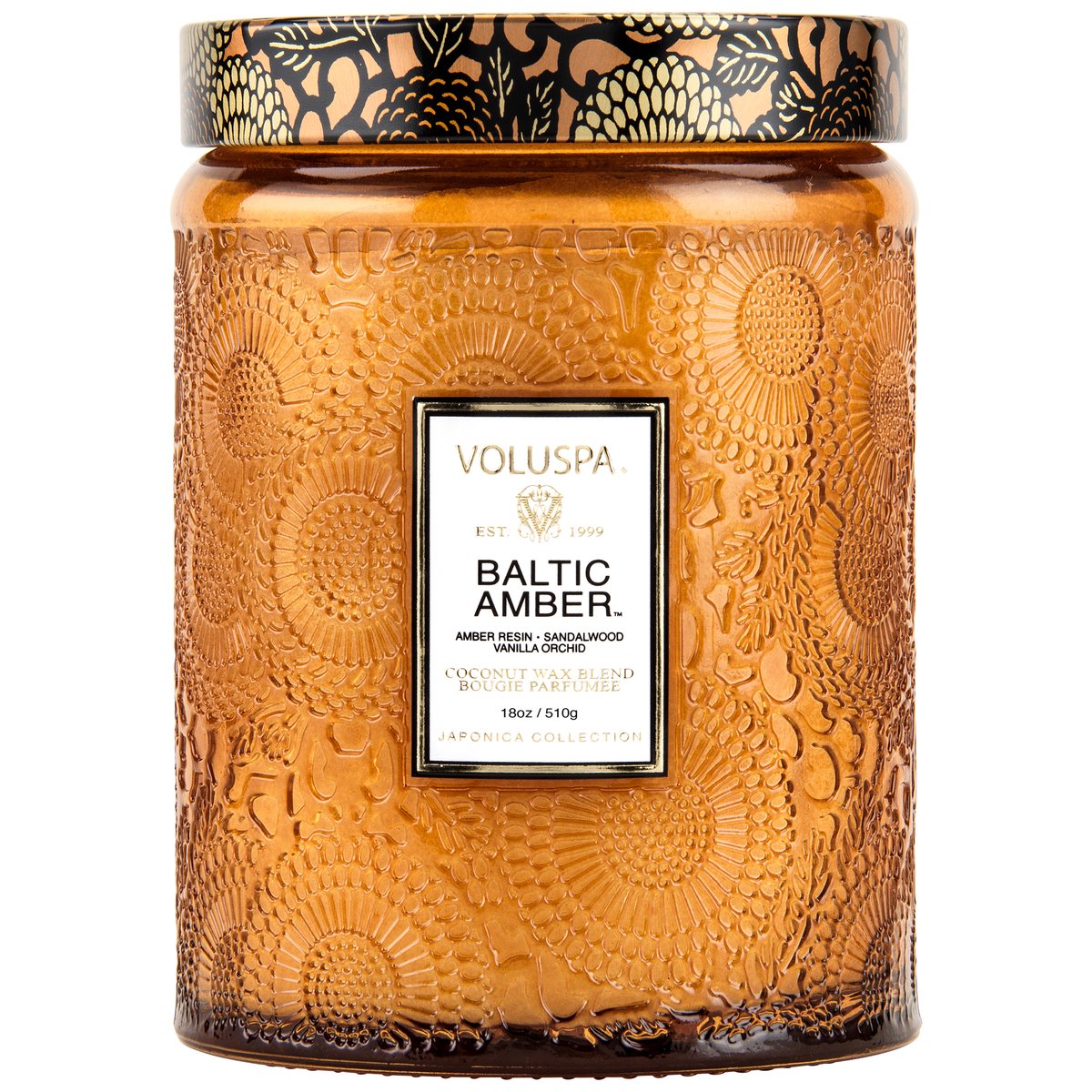 Voluspa Baltic Amber 18oz. Glass Jar Candle